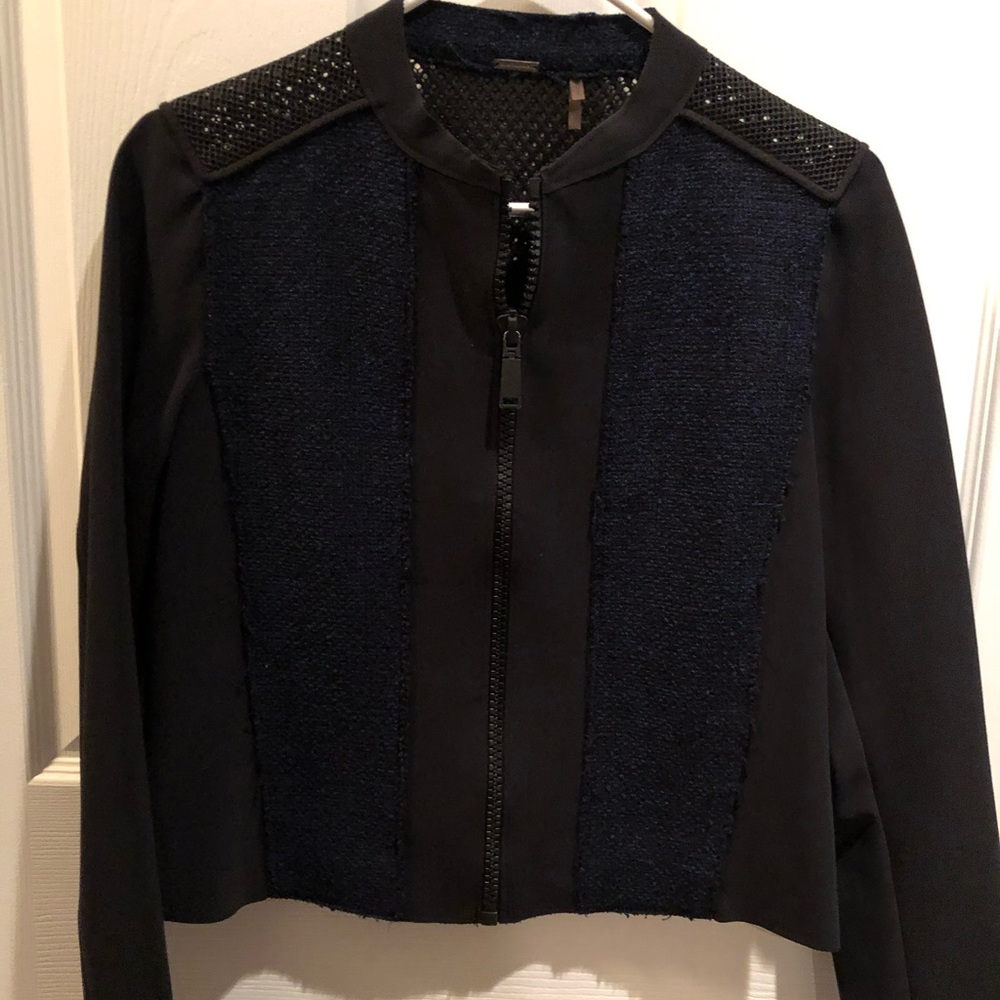 Elie Tahari blue & black summer jacket small
